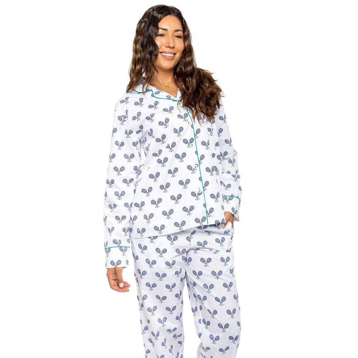 Sant and Abel Langes Popeline-Pyjama-Set