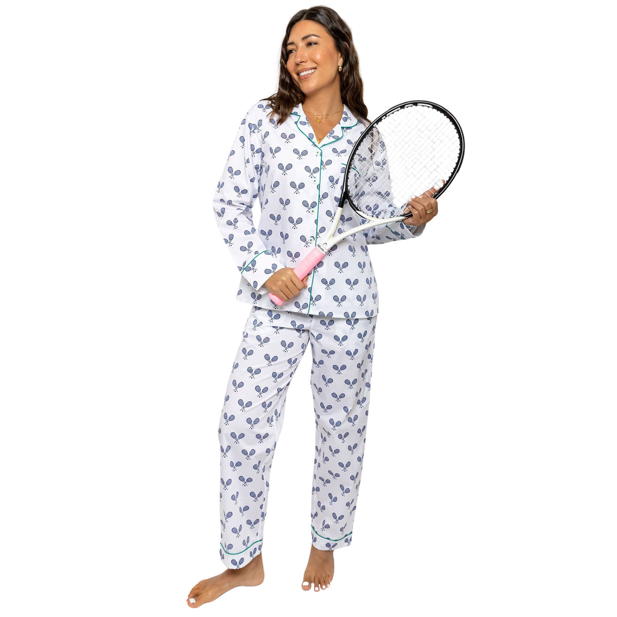 Sant and Abel Langes Popeline-Pyjama-Set