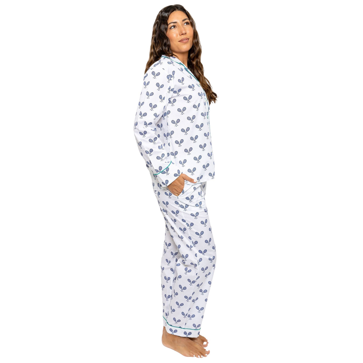 Sant and Abel Langes Popeline-Pyjama-Set