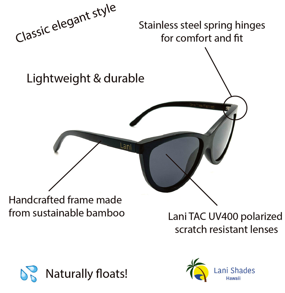 Lani Shades Hawaii - Lani Shades Waimea Iwa Sunglasses - View 3