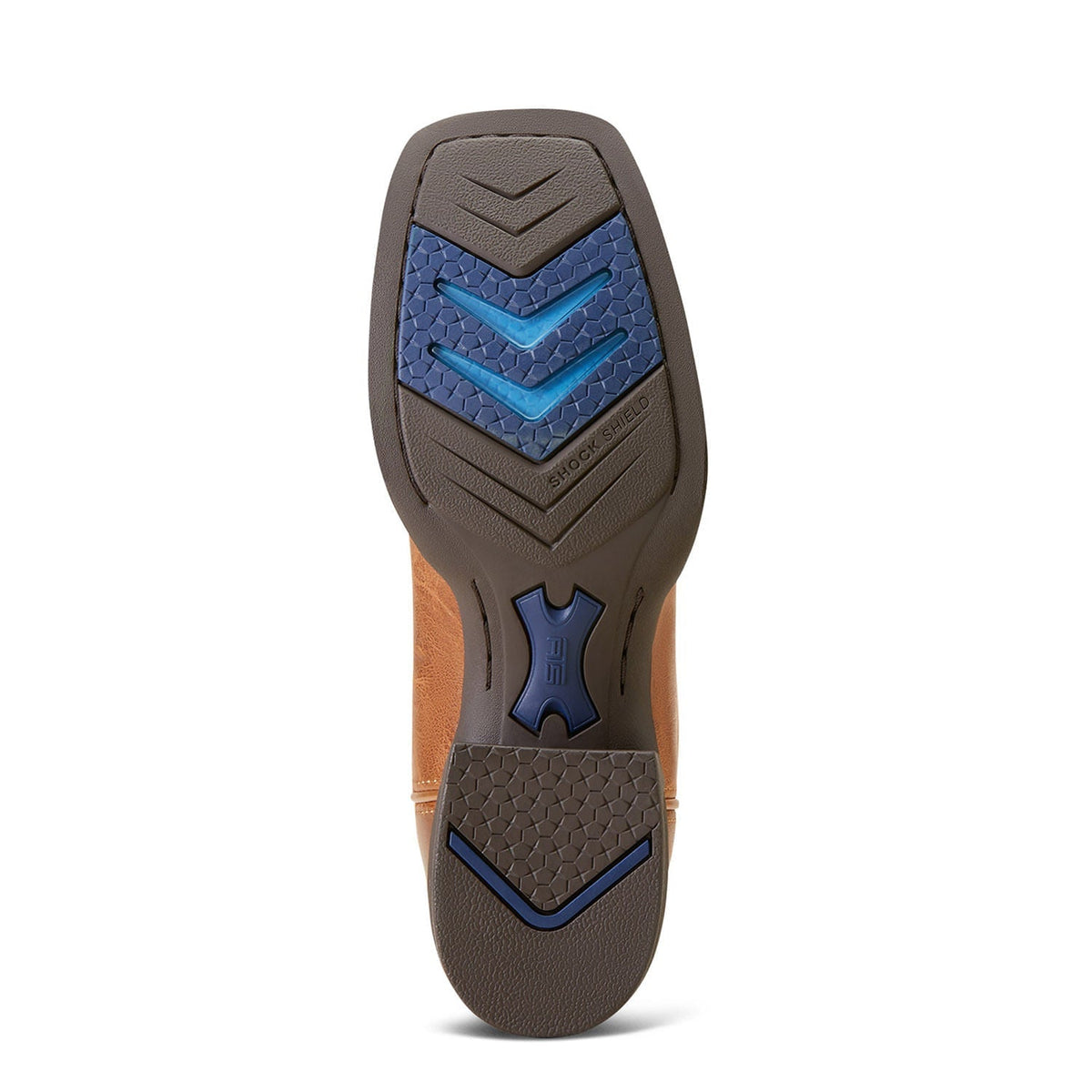 Botte western Ariat Longview en marron et bleu sarcelle