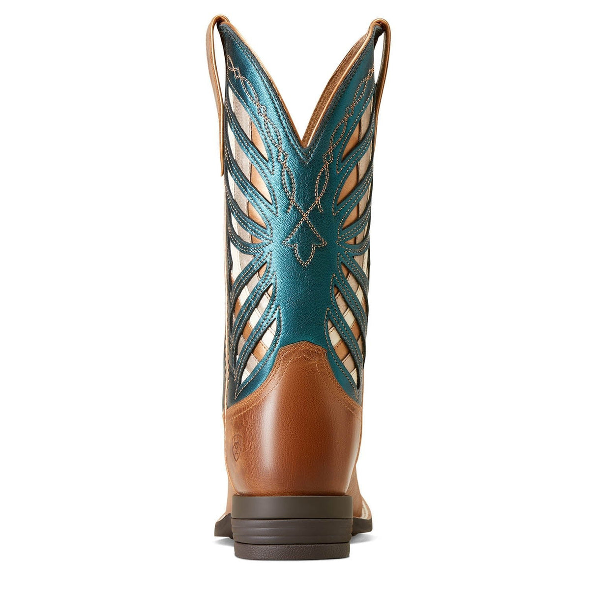 Jeffers - Ariat Women's Longview Western Boot - 8.5 - Brown/Teal