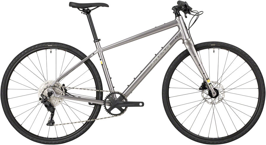 Gio's Outdoors - Salsa Journeyer Flat Bar Deore 10 700 Bike - 700c Aluminum Ash Grey LG