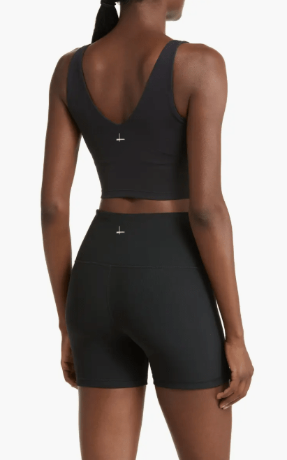 Lezat V-Ausschnitt Crop-Top