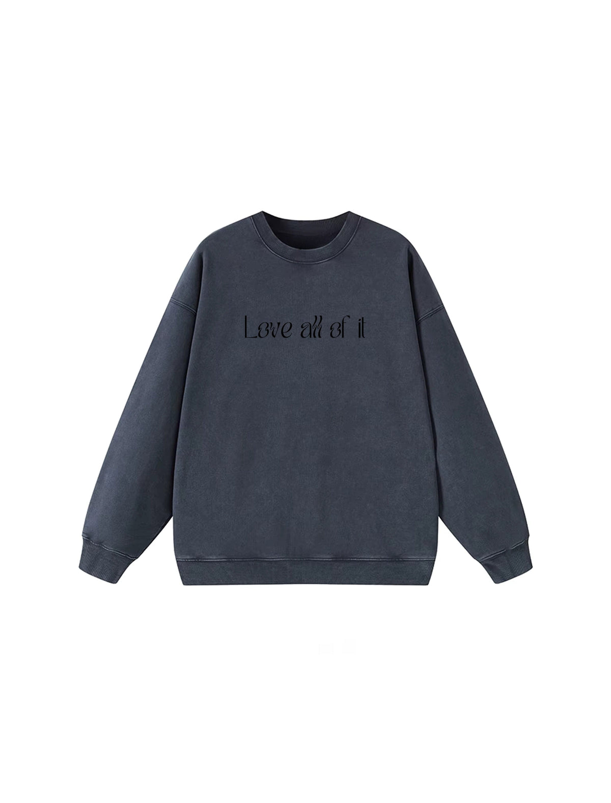 Lezat - Sammie Cotton Sweatshirt - Dark Grey - Love all of it