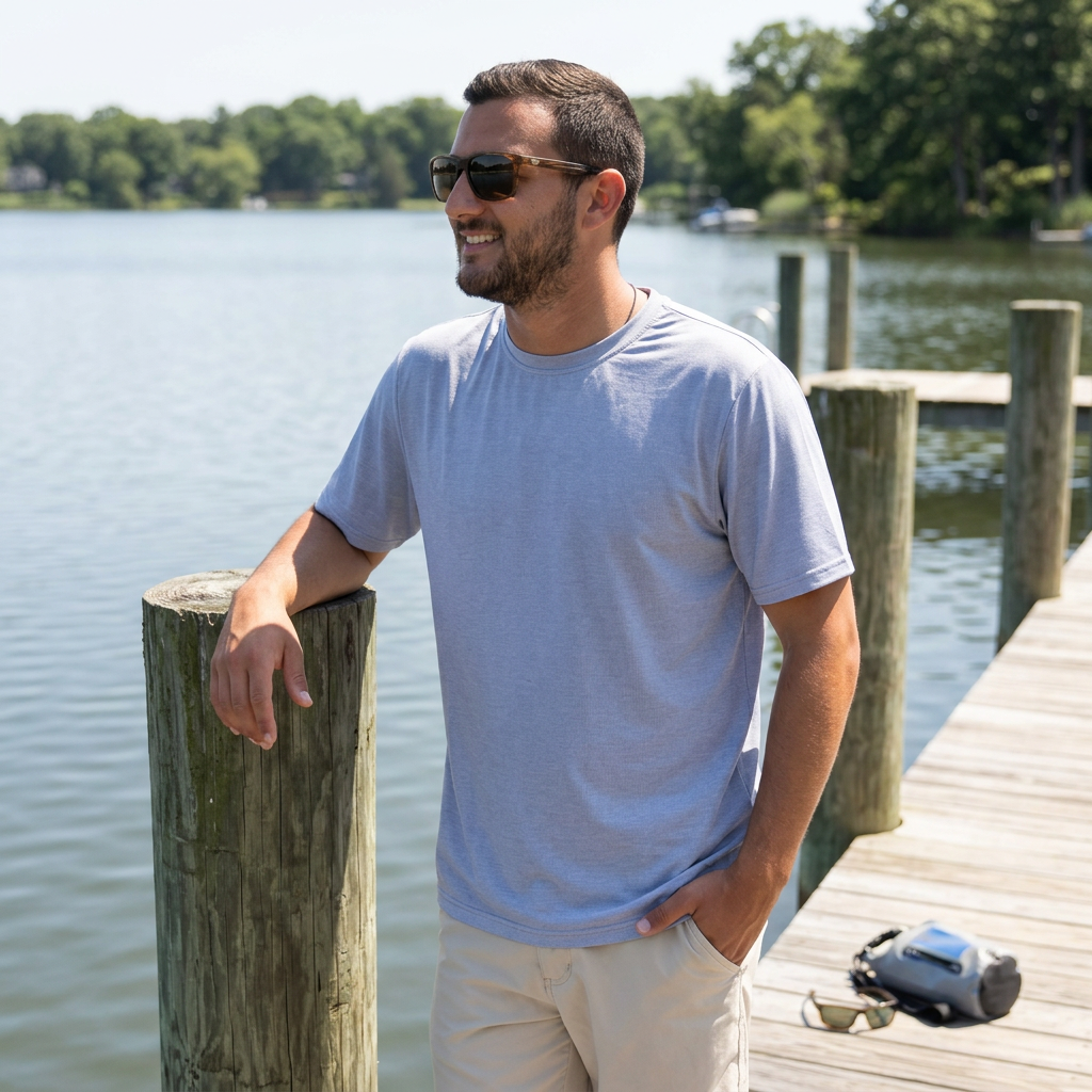 White Water Life Bimini Performance Tee — SM — view 3