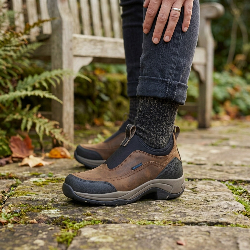 Ariat Women's Terrain Ease Waterproof — Oily Distressed Brown / 5.5 B — view 2