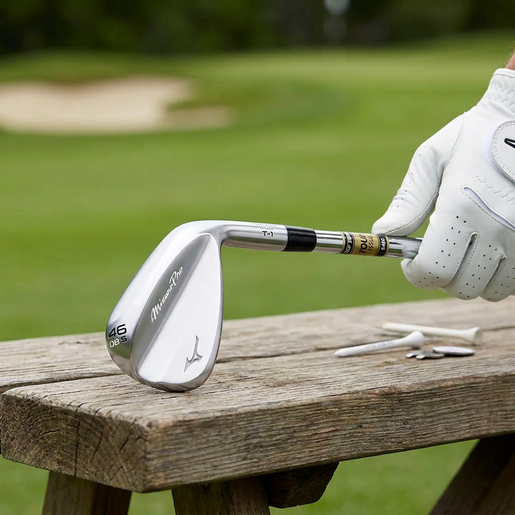 Mizuno Pro T1 Wedge White Satin — Right / True Temper Tour Issue S400 / 46.08 S — view 2