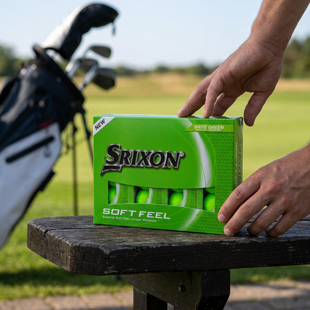 Srixon 2025 Soft Feel Brite Golf Balls — Green — view 1