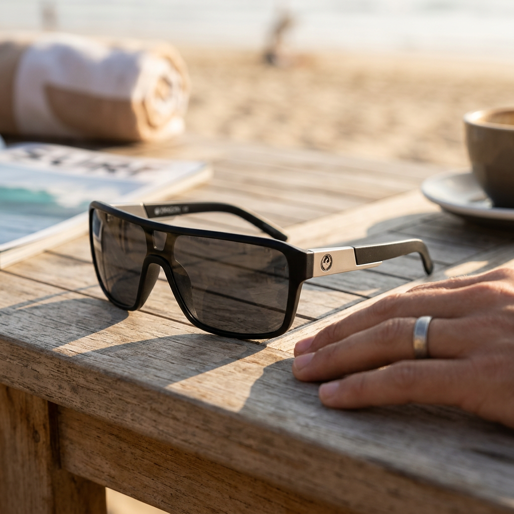 Dragon Remix Jet Grey Sunglasses — view 1