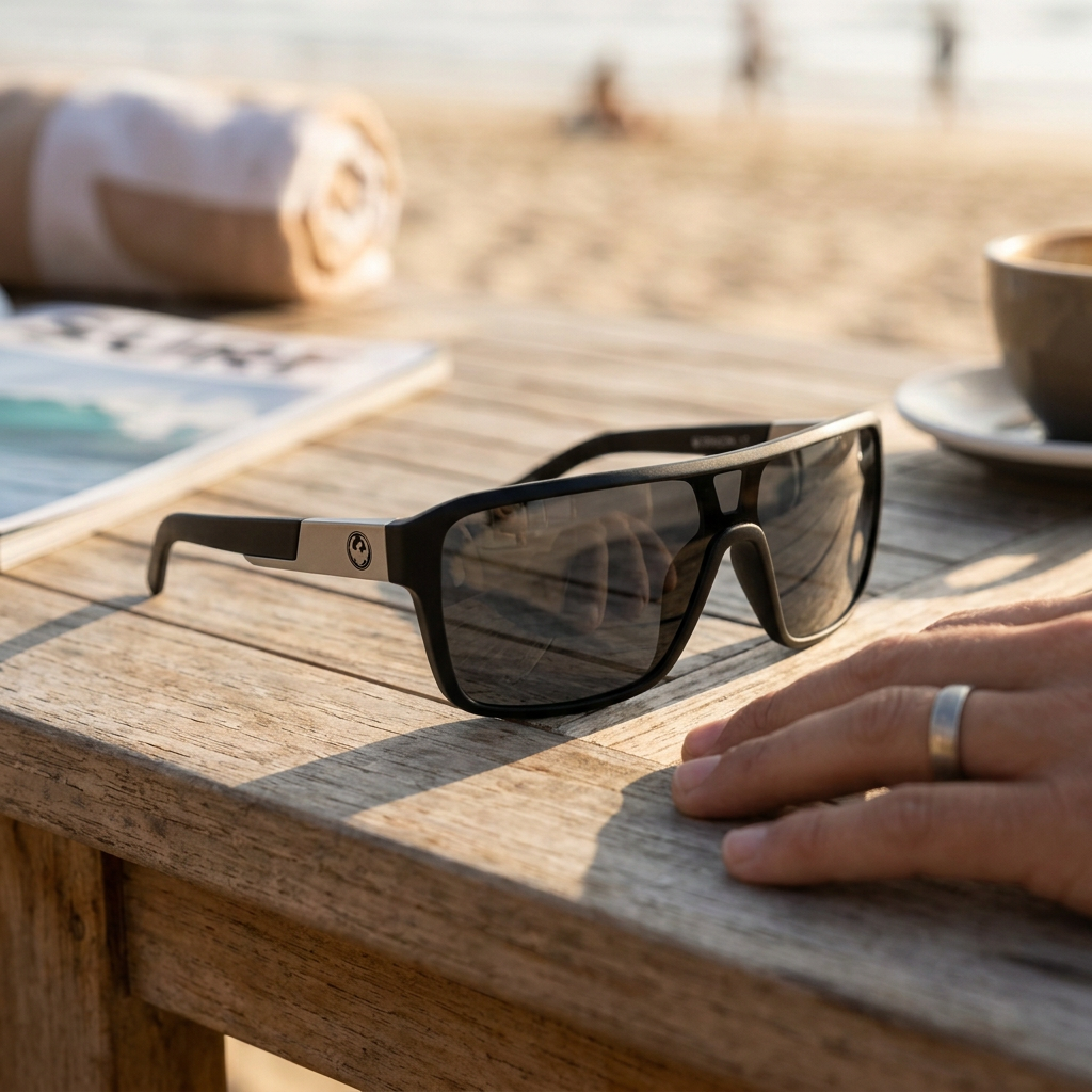Dragon Remix Jet Grey Sunglasses — view 2
