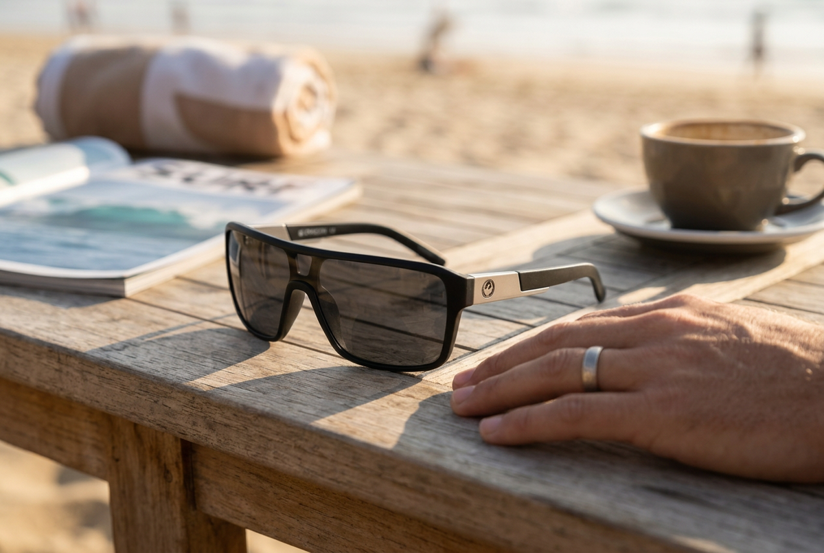 Dragon Remix Jet Grey Sunglasses — view 3