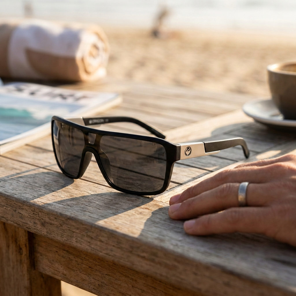 Dragon Remix Jet Grey Sunglasses — view 4