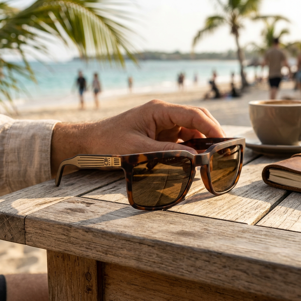 Dragon Mr Blonde Matte Tortoise Bronze Sunglasses — view 2