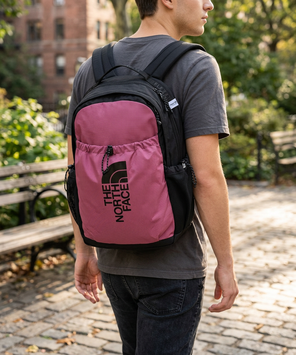 The North Face Bozer Backpack — Red Violet/TNF Black / One Size — view 1