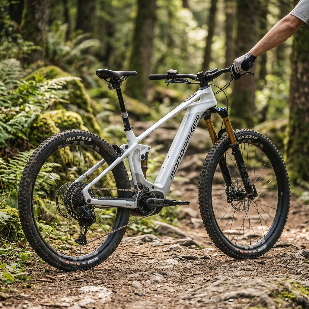 Mondraker - CRAFTY CARBON RR SL Bike - Silver/White (e-MTB ENDURO/AM) — S / Silver-White — view 2