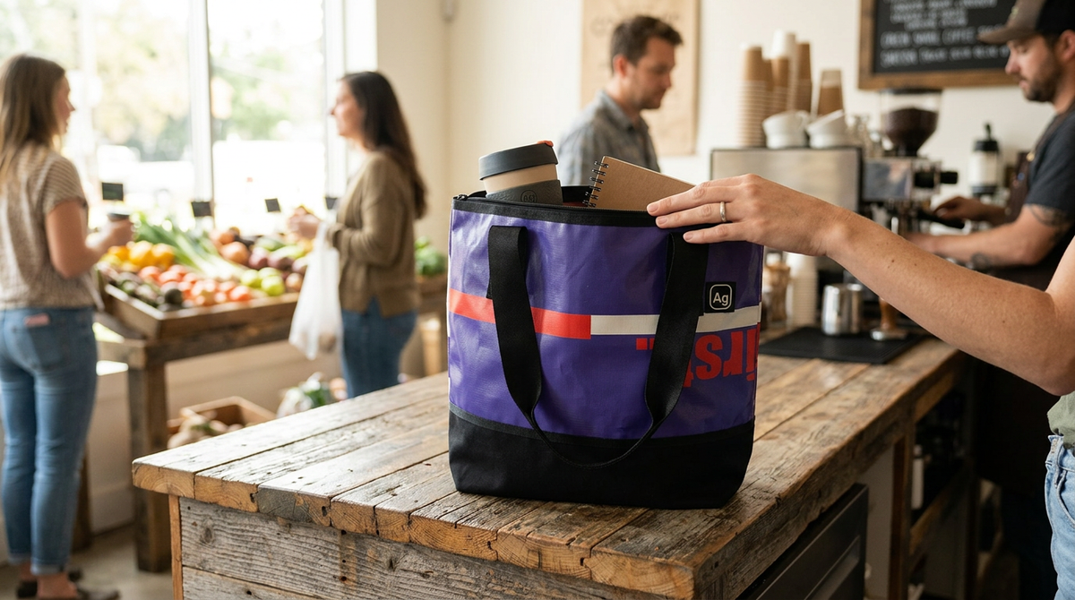Alchemy Goods - Wholesome Zipper Top Tote — Multi-Color / Large — view 1