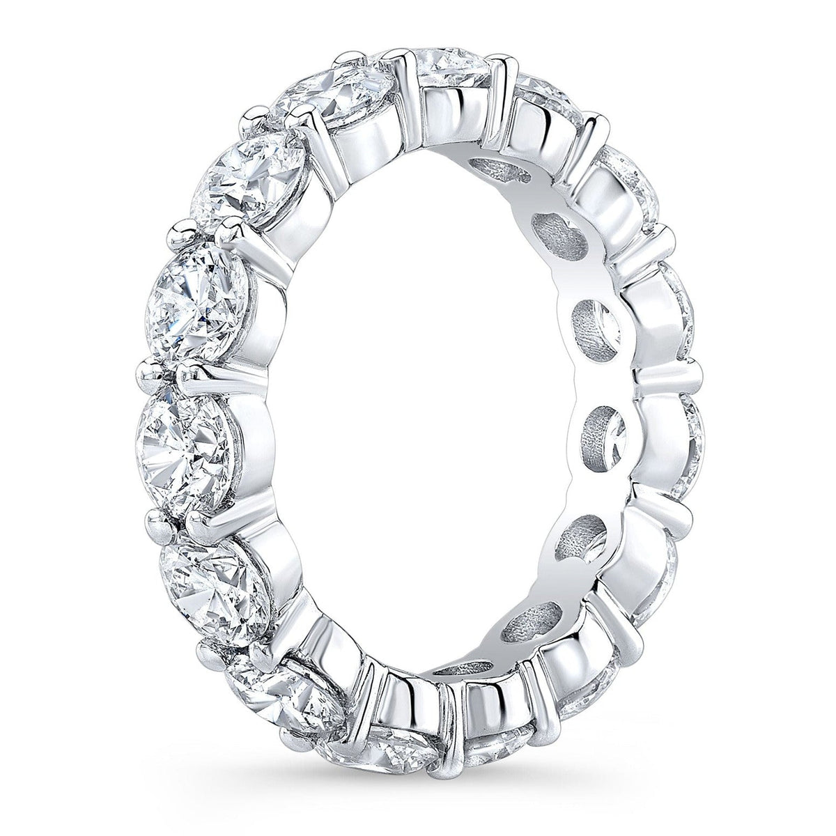 Anillo de eternidad de moissanita VossAgin