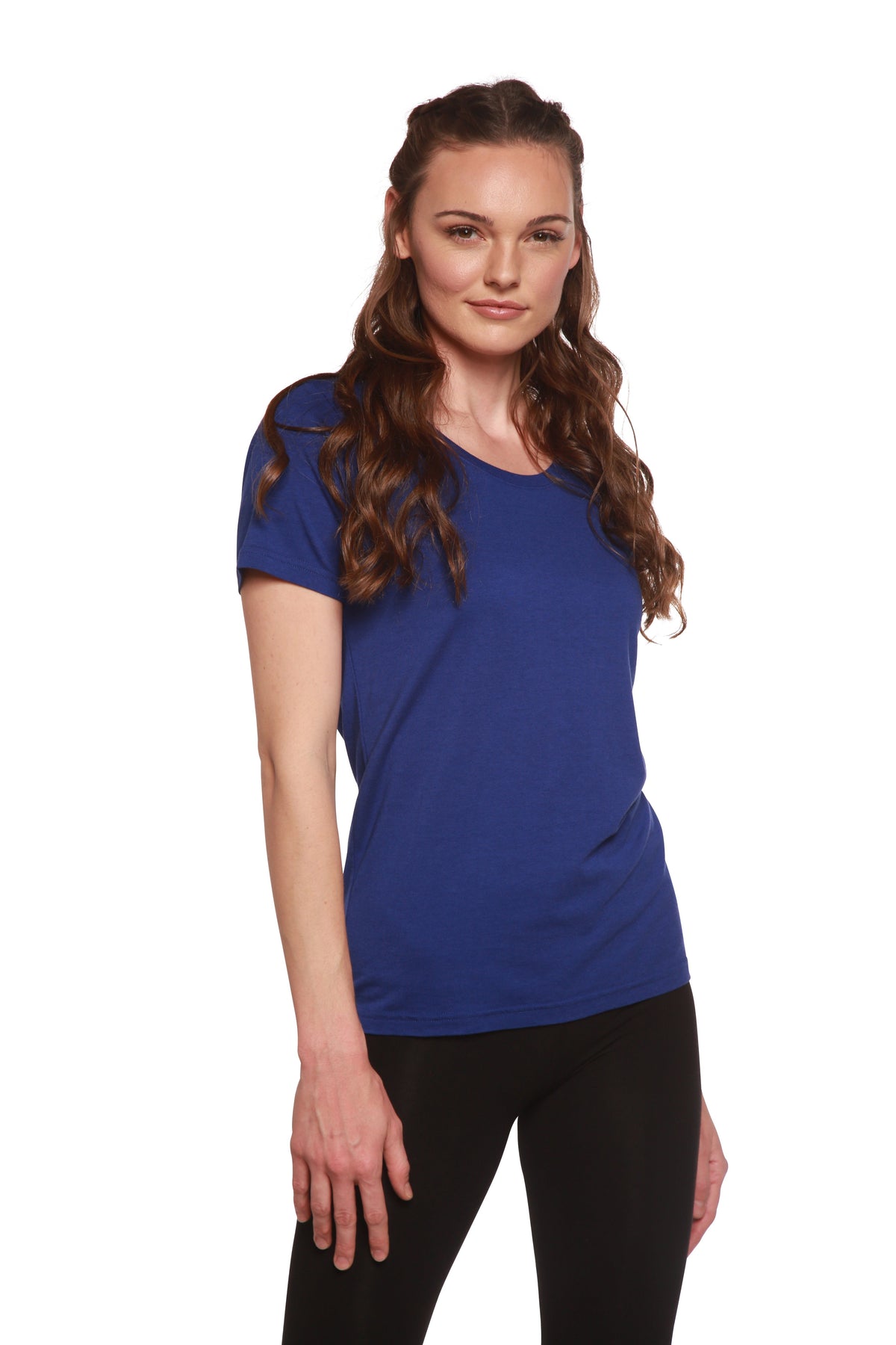 Playera de cuello redondo de bambú