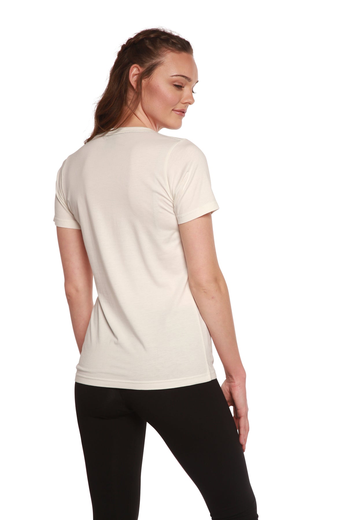 Playera de cuello redondo de bambú