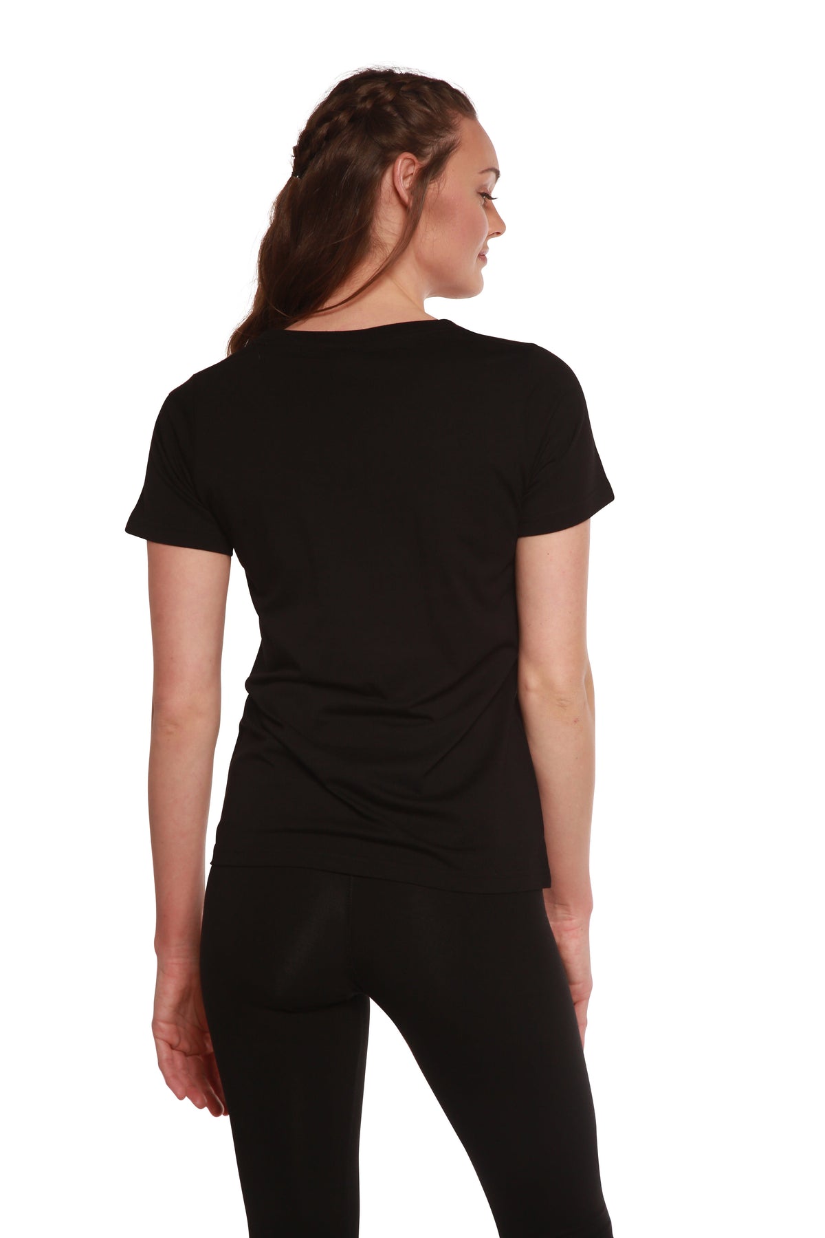 Playera de cuello redondo de bambú