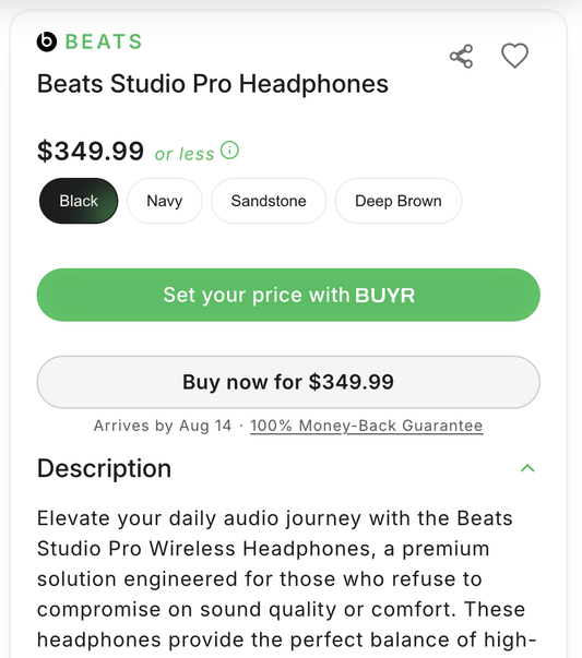 Set Your Price buy box