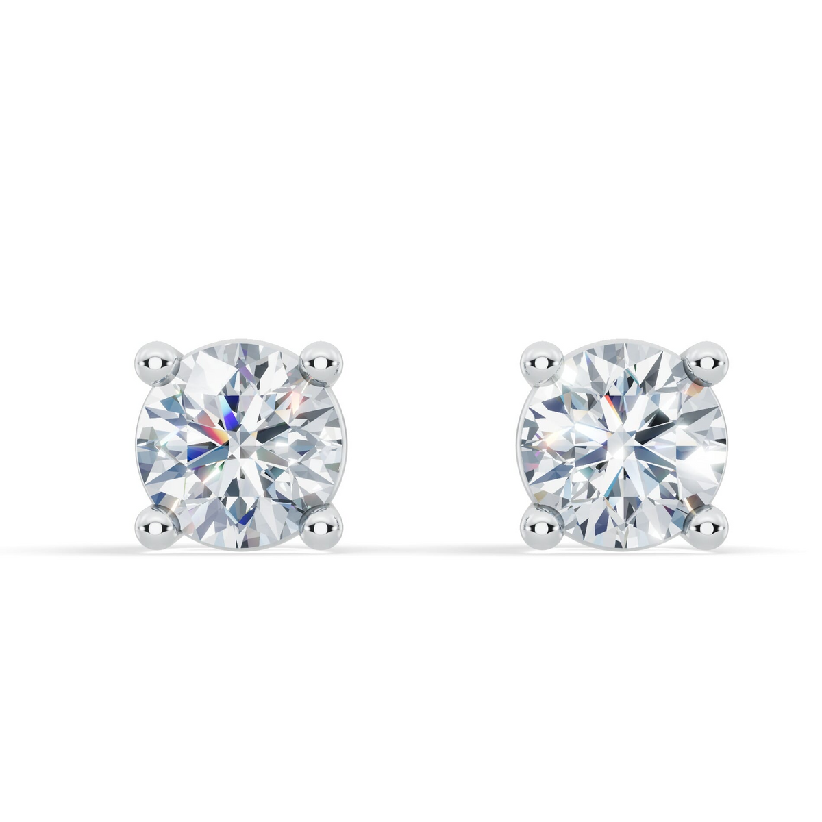 Boucles d'oreilles puces en diamant de laboratoire VossAgin