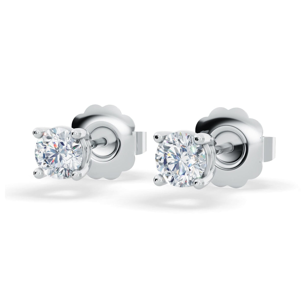 Boucles d'oreilles puces en diamant de laboratoire VossAgin