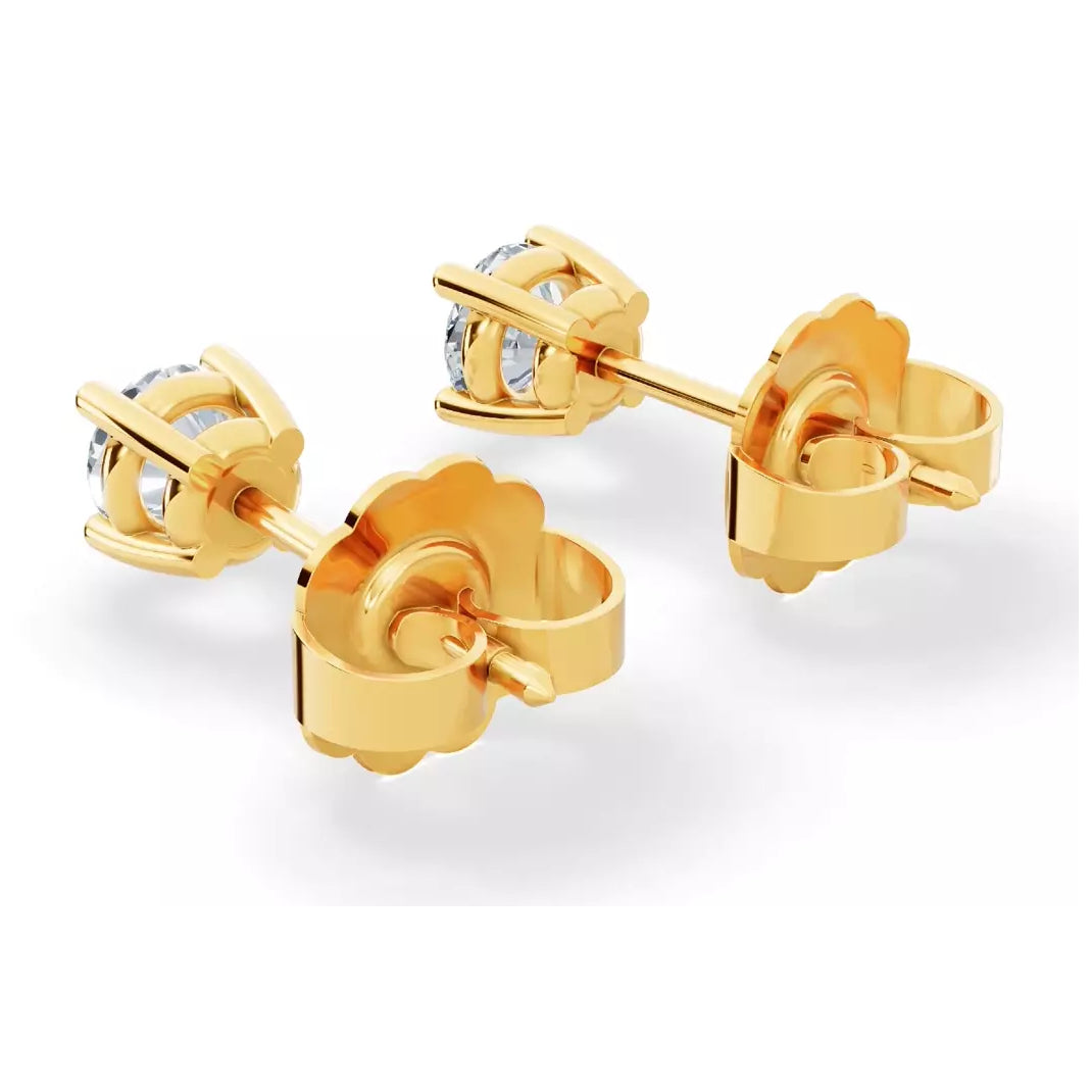 Boucles d'oreilles puces en diamant de laboratoire VossAgin