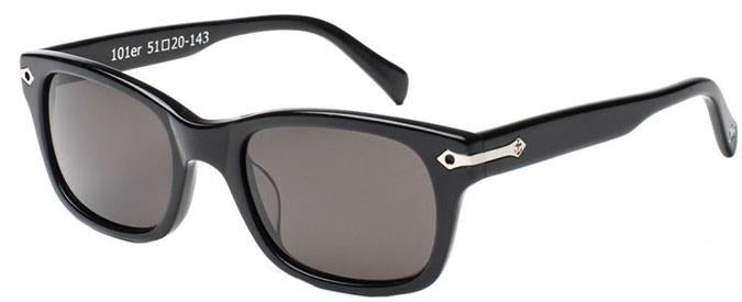 SurfShop.com - Tres Noir The 101er Smoke Lens Sunglasses - Black