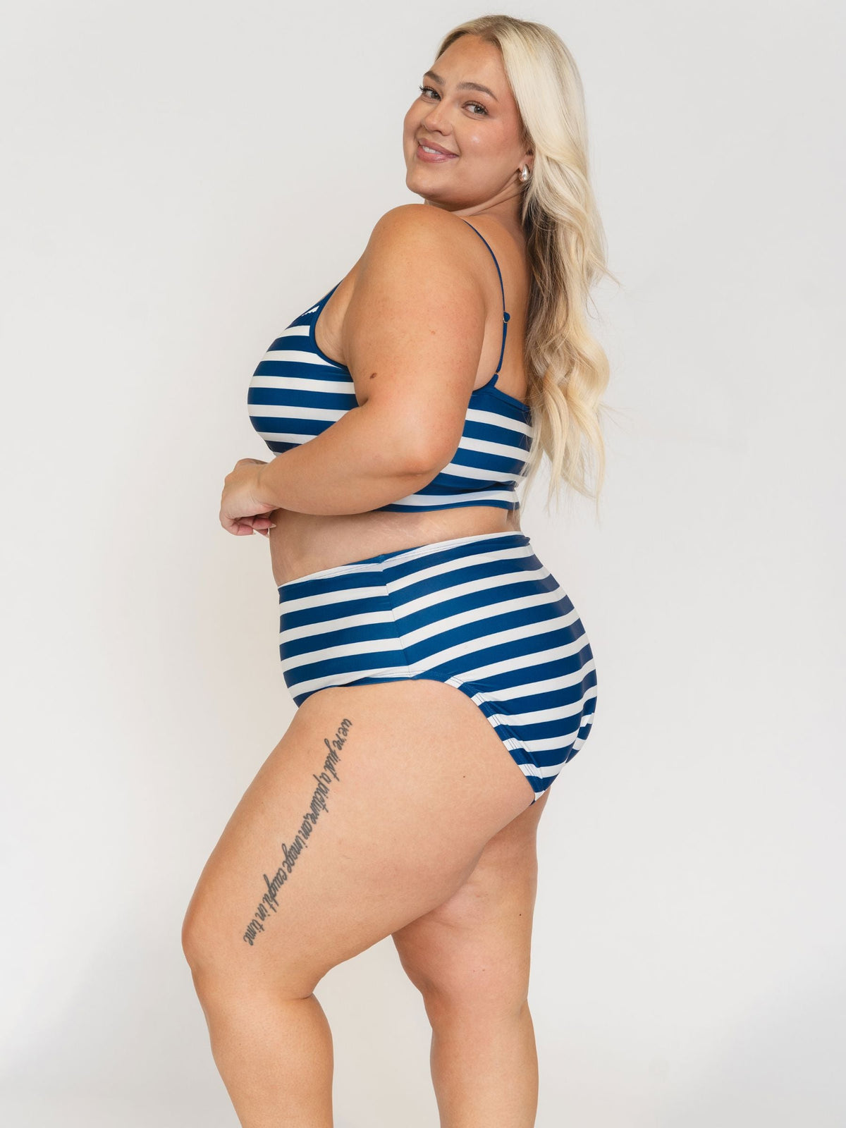 Bas de maillot taille haute Lime Ricki