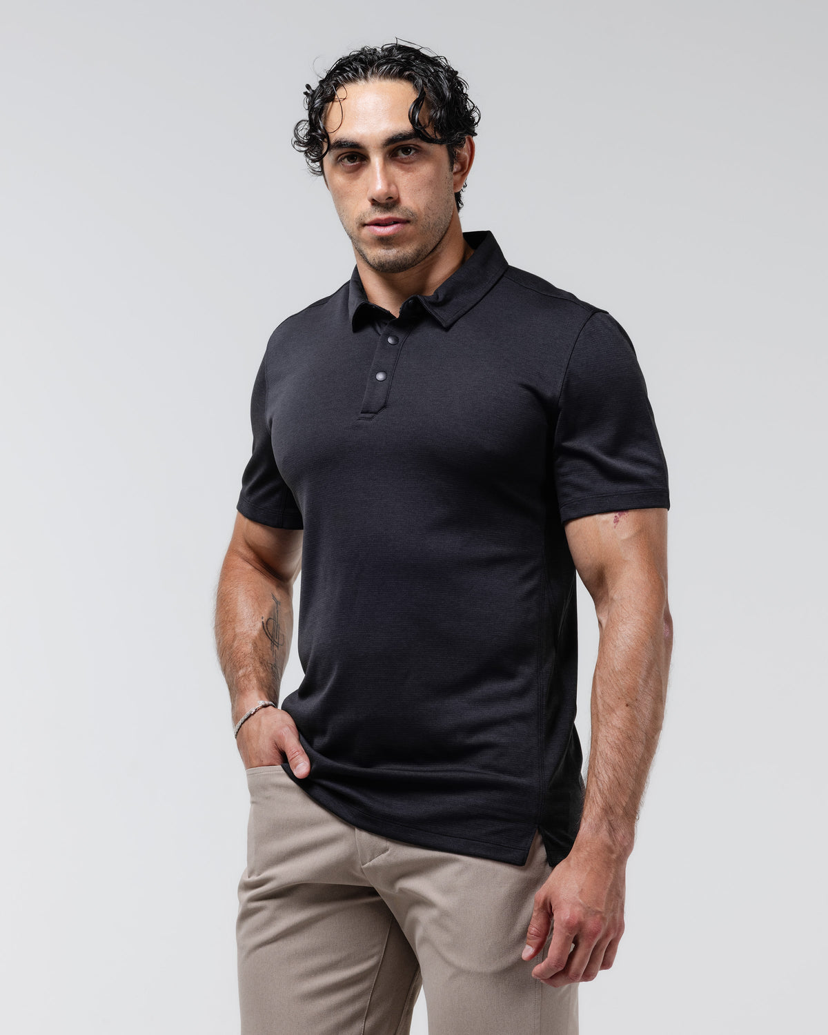Black Crest Men's Urban Polo