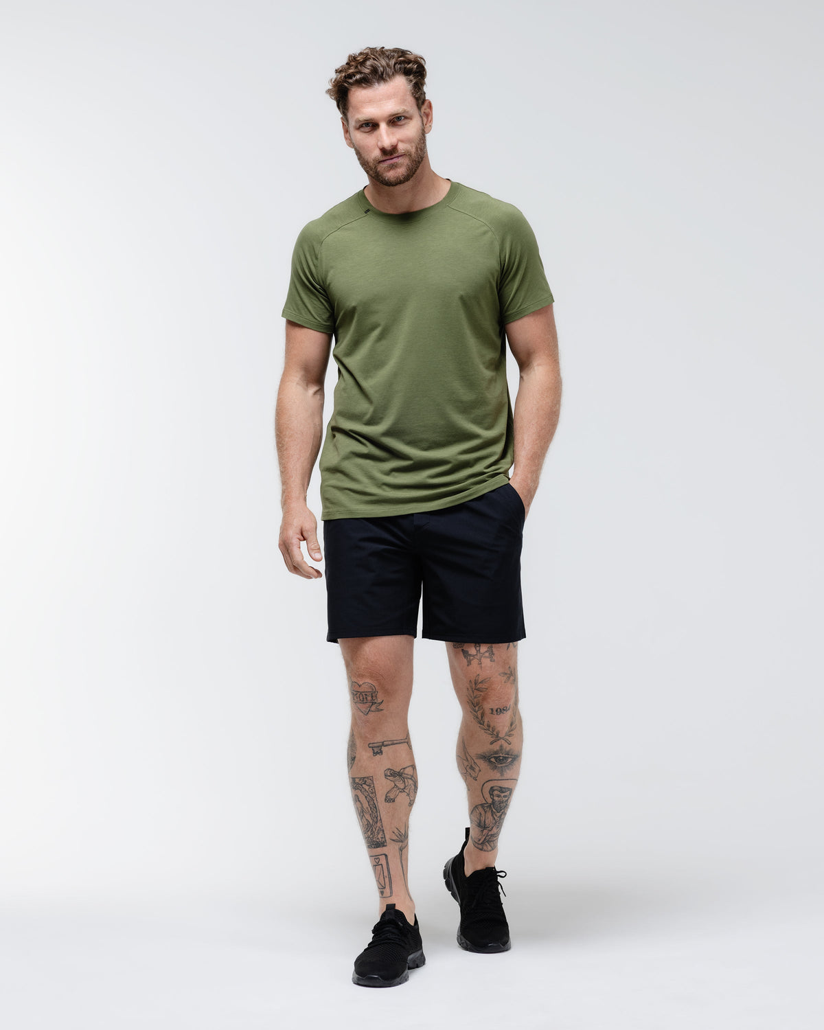 Black Crest Icon Crew T-Shirt