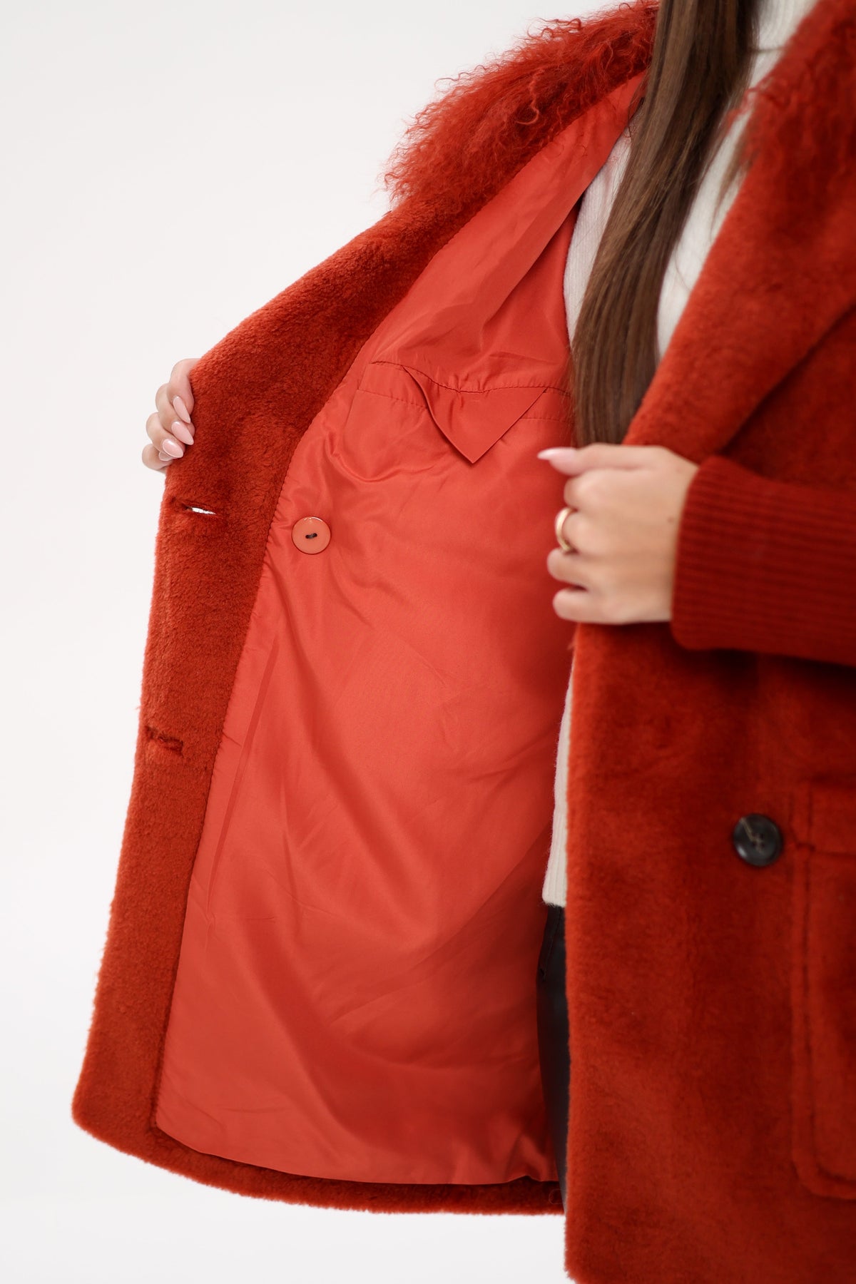 Abrigo de piel de llama para mujer de Alaska® Outerwear Company