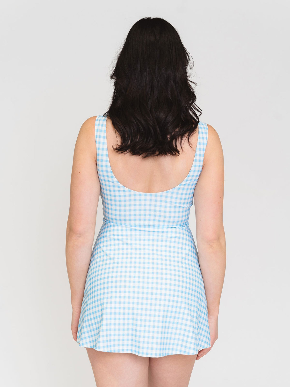 Lime Ricki Sky Gingham Badekleid