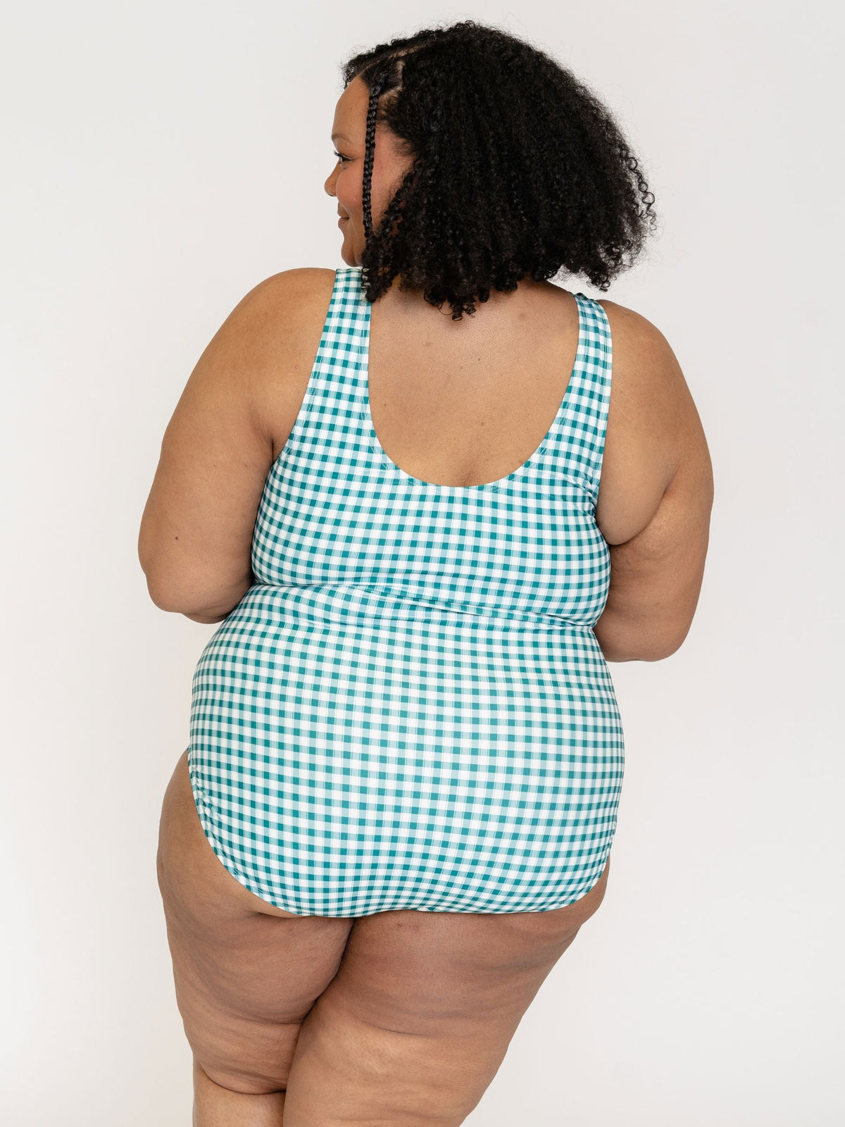 Maillot de bain une pièce à carreaux Juniper de Lime Ricki