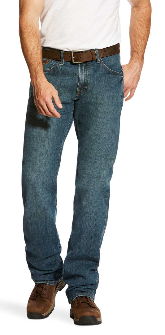 Ariat Men's Rebar M4 Relaxed DuraStretch Boot Cut Jeans