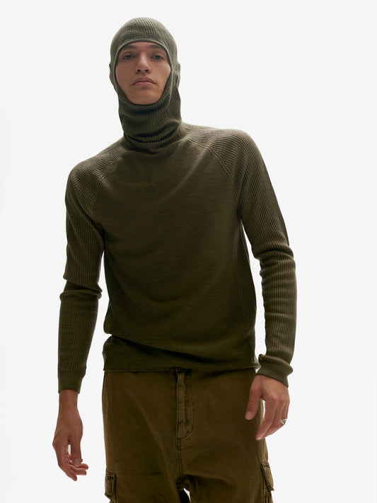 Suéter con pasamontañas Holden Outerwear - Verde piedra