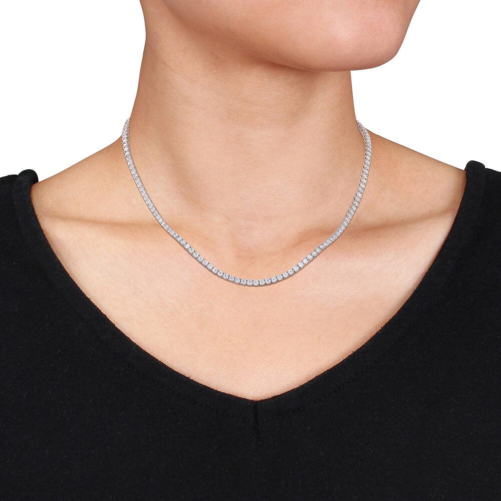 Collar de tenis de moissanita VossAgin