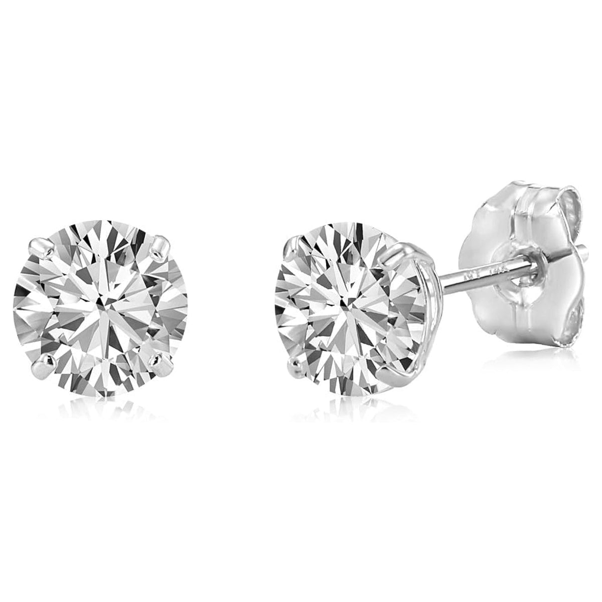 Boucles d'oreilles puces diamant VossAgin