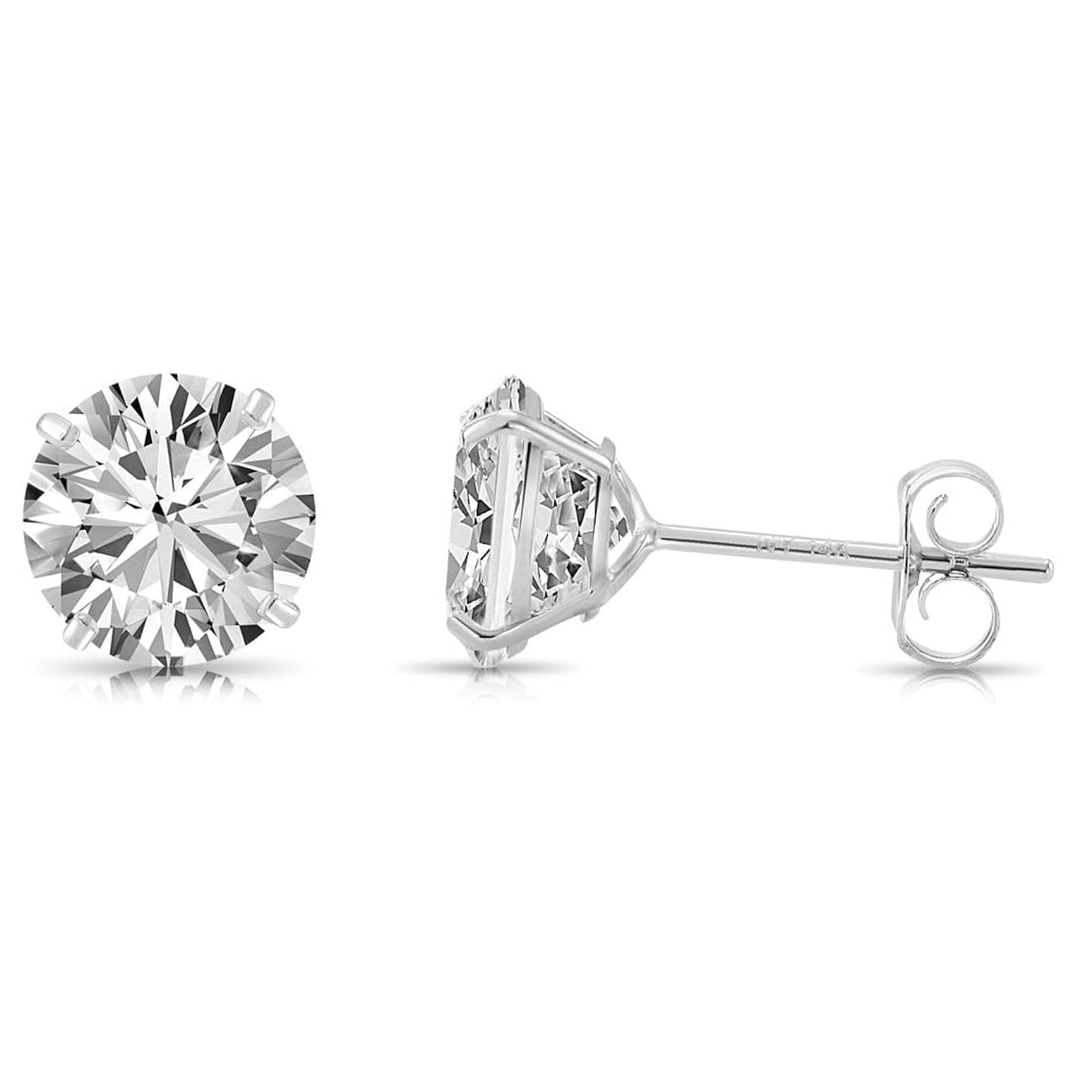 Boucles d'oreilles puces diamant VossAgin