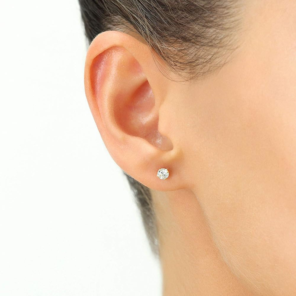 Boucles d'oreilles puces diamant VossAgin