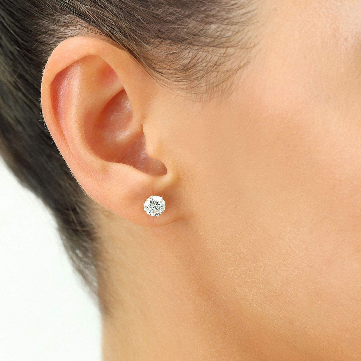 Boucles d'oreilles puces diamant VossAgin