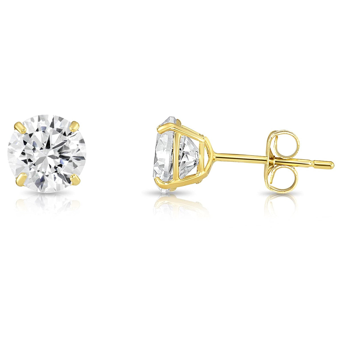 Boucles d'oreilles puces diamant VossAgin