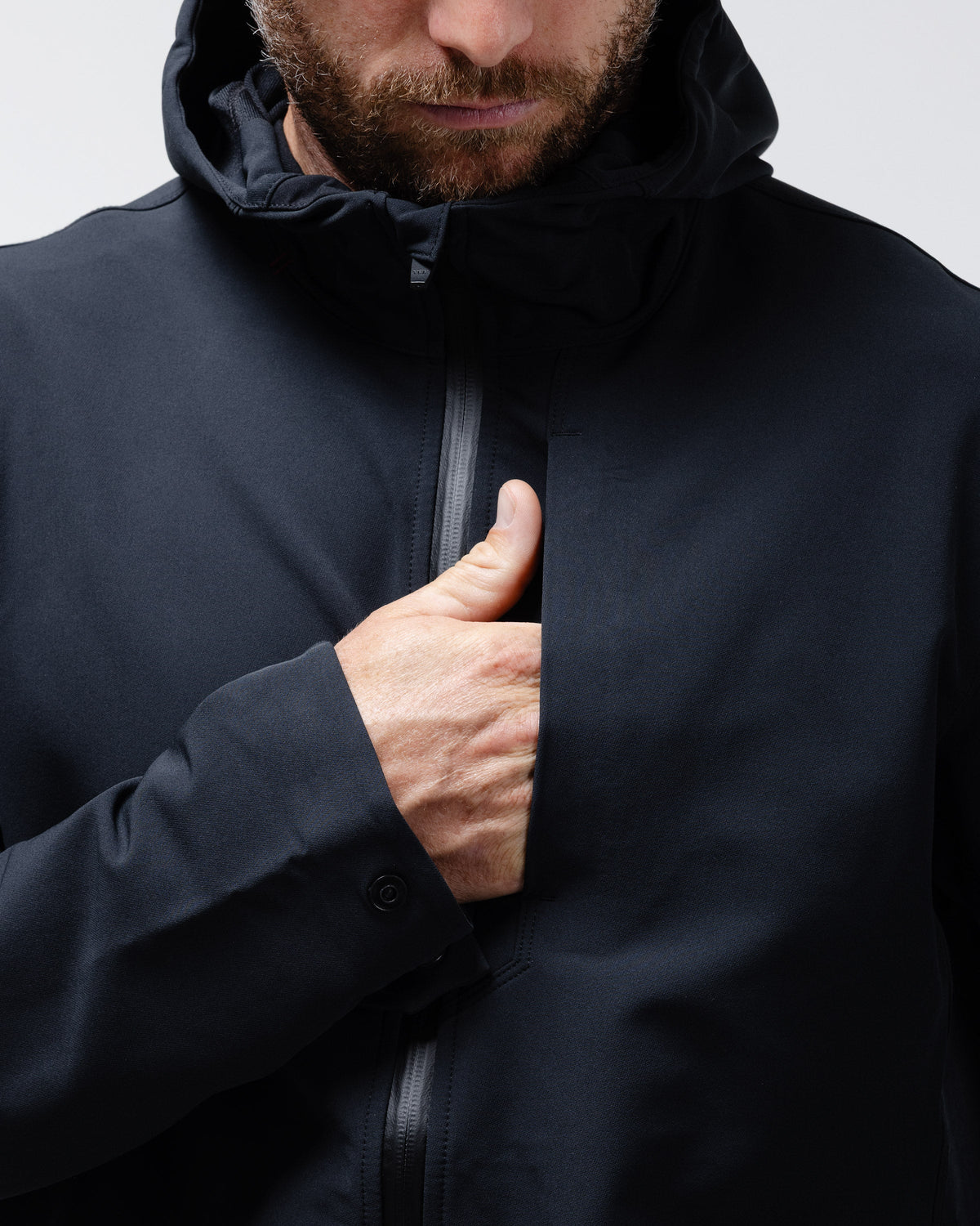 Schwarze Crest Midtown Jacke