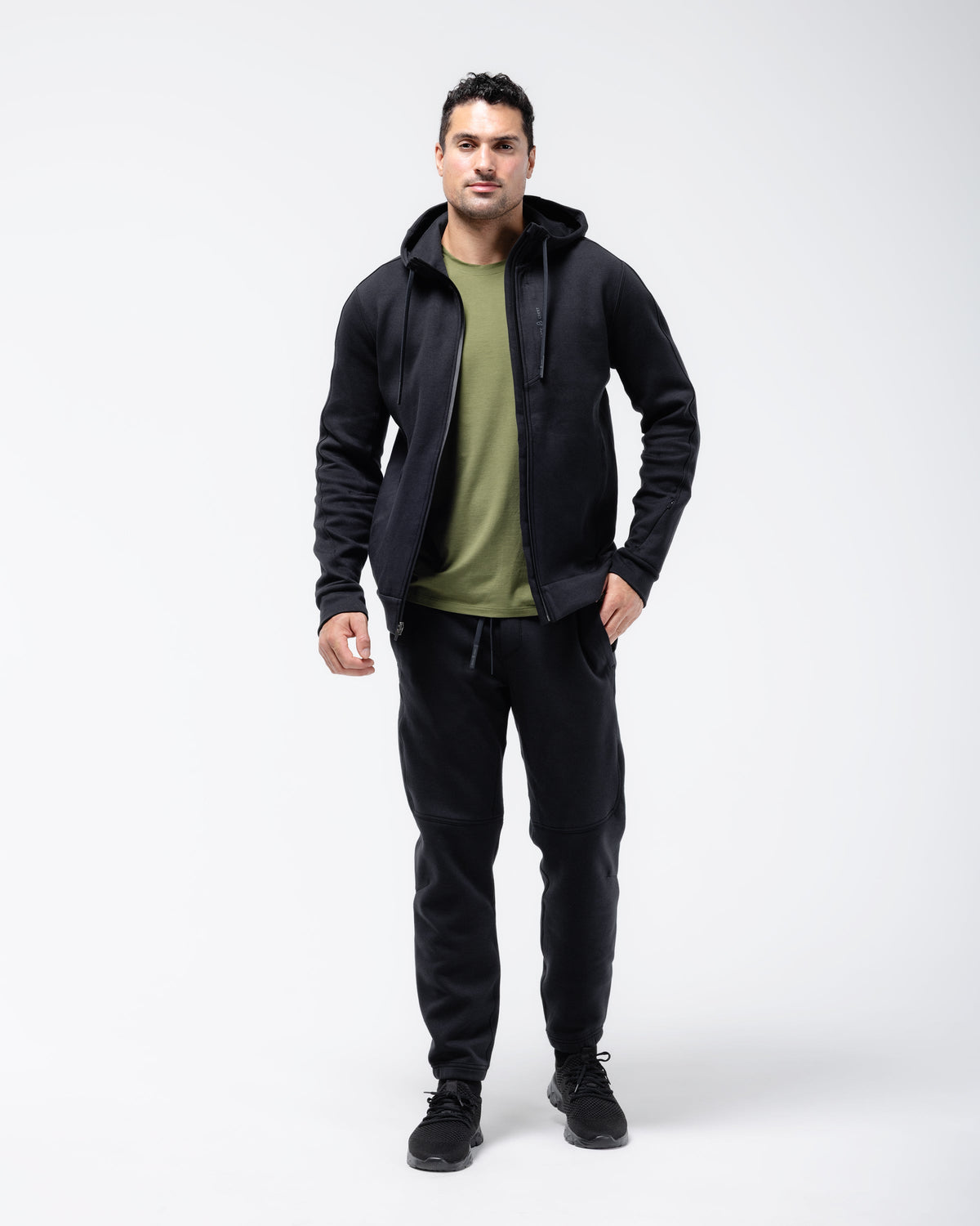 Sudadera con cierre completo Black Crest Velocity