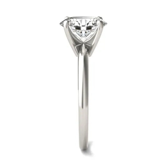 VossAgin - Oval Lab Grown Diamond Solitaire Engagement Ring - 8.5
