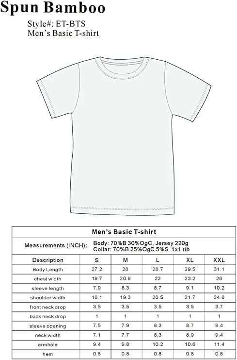 Playera de bambú con costuras en contraste