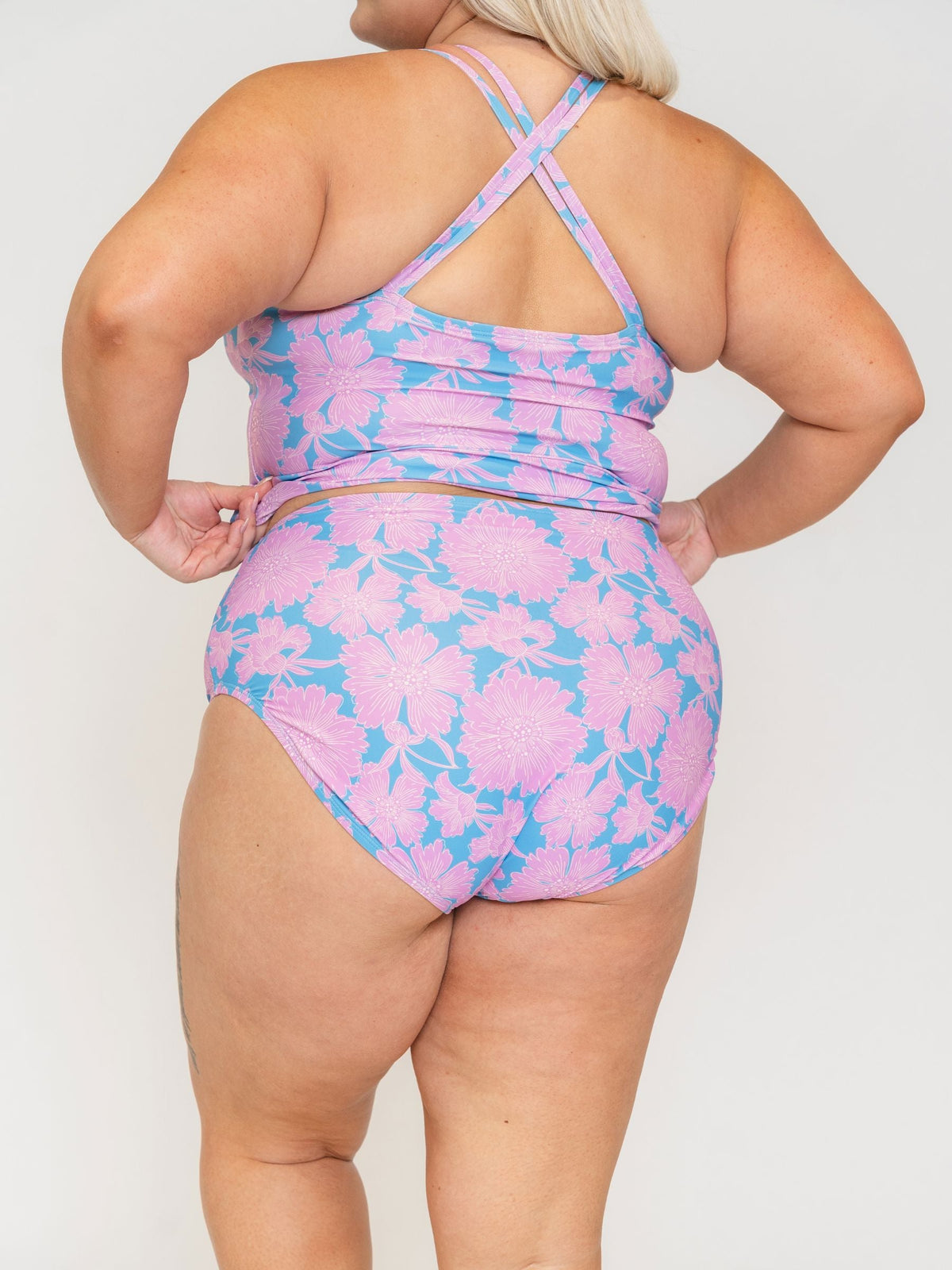 Lime Ricki Dahlia Tankini-Oberteil