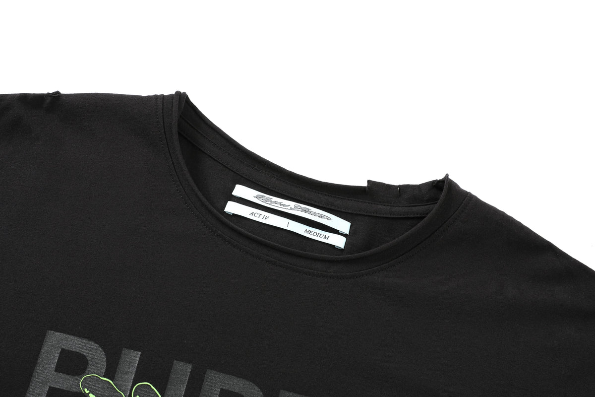 Puppet Technologies Punk T-Shirt Vintage Waschung Baumwolle